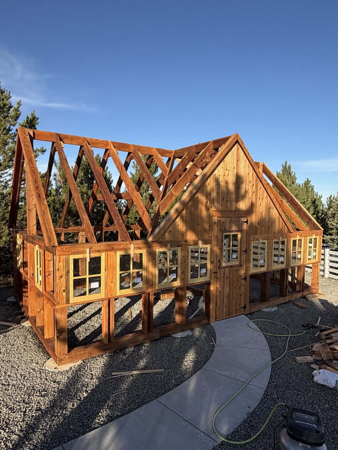Custom greenhouse construction